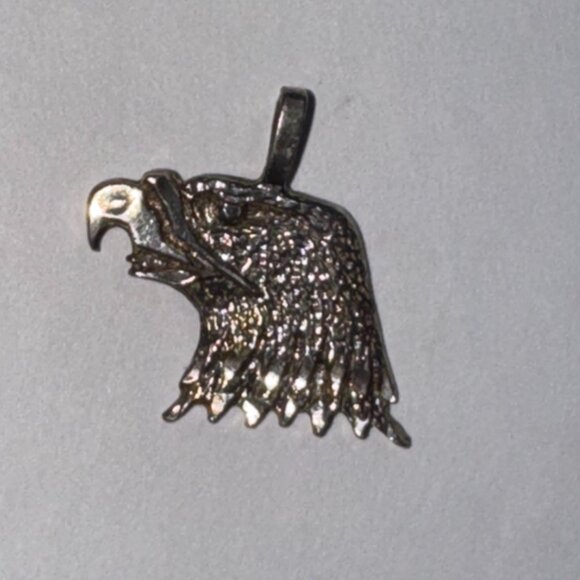 Sterling Silver Eagle Head Pendant - Picture 8 of 14